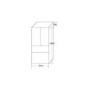 GRADE A1 - CDA PC870SS American Style 2 Door Fridge With Pullout Freezer Drawers - Stainless Colour -