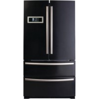 CDA PC87BL American Style Two Door Two Drawer Freestanding Fridge Freezer - Black