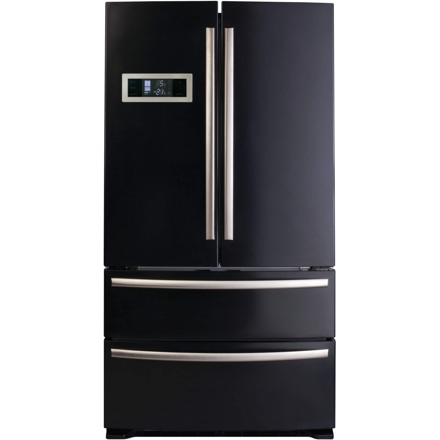 Cda Pc87bl American Style Two Door Two Drawer Freestanding Fridge Freezer Black