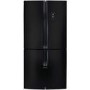 GRADE A2 - CDA PC880BL American Style Four Door Frost Free Freestanding Fridge Freezer - Black