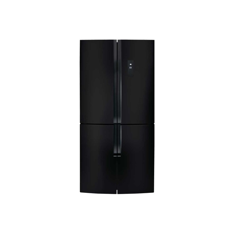 GRADE A2 - CDA PC880BL American Style Four Door Frost Free Freestanding Fridge Freezer - Black