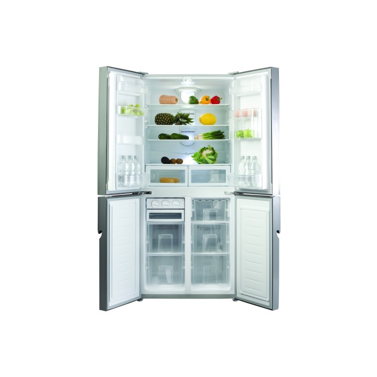 CDA PC88SS Freestanding Four Door Fridge Freezer Silver
