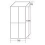 CDA PC88SS Freestanding Four Door Fridge Freezer Silver