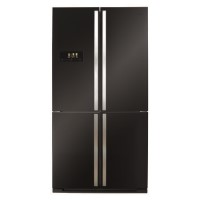 CDA PC900BL American Style 4 Door Frost Free Fridge Freezer  With Multi - Zone Cooling - Black
