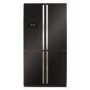 CDA PC900BL American Style 4 Door Frost Free Fridge Freezer  With Multi - Zone Cooling - Black