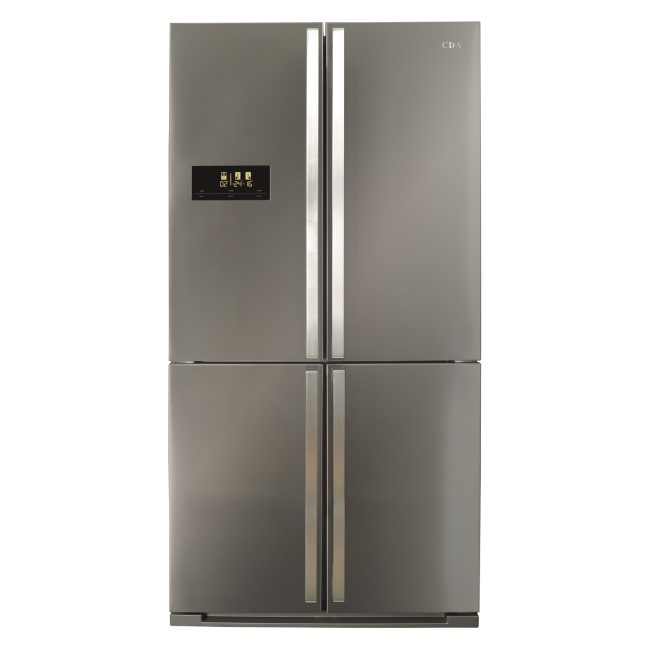 GRADE A1 - CDA PC900SS American 4 Door Fridge With Multi  Zone Cooling - Stainless Steel