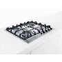 Bosch Display Exxcel 60cm Front control Gas Hob 4 Burners  3.3kW Wok Burner Flame Failure Main Switch Cast Iron Pan Supports Two Piece Burners 