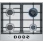 Bosch PCH6A5B90 Series 6 60cm 4 Burner Gas Hob - Stainless steel