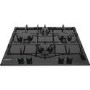 Refurbished Hotpoint PCN642HBK 59cm 4 Burner Gas Hob Black