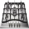 Hotpoint PCN751TIXH 75cm Five Burner Gas Hob With Enamel Pan Stands - Stainless Steel