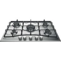 GRADE A1 - Hotpoint PCN752UIXH 73cm Five Burner Gas Hob Stainless Steel