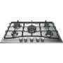 GRADE A3 - Hotpoint PCN752UIXH 73cm Five Burner Gas Hob - Stainless Steel