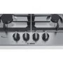 Bosch Series 6 58cm 4 Burner Gas Hob - Stainless Steel