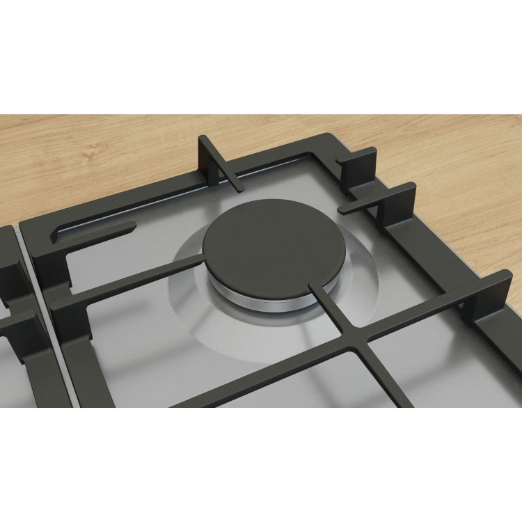 Bosch Series 6 60cm 4 Burner Gas Hob - Stainless Steel