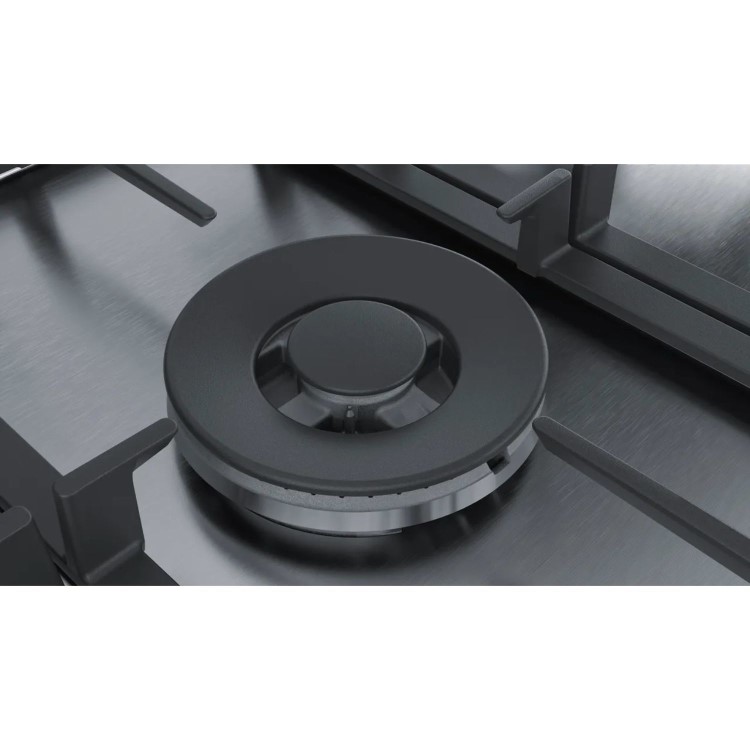 Bosch Series 6 75cm 5 Burner Gas Hob - Stainless steel
