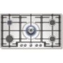 Bosch PCR915B91E Avantixx 92cm Five Burner Gas Hob in Brushed steel