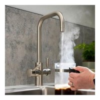 Abode Hemista 4 in1 Boiling Water & Filter Tap - Brushed Nickel