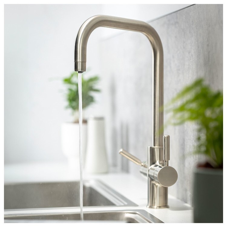 Abode Hemista 4 in1 Boiling Water & Filter Tap - Brushed Nickel