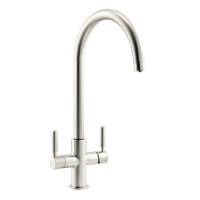 Abode Hemista Dual Lever Slimline 3 in 1 Boiling Water Tap - Brushed Nickel