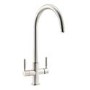 Abode Hemista Dual Lever Slimline 3 in 1 Boiling Water Tap - Brushed Nickel