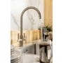Abode Hemista Dual Lever Slimline 3 in 1 Boiling Water Tap - Brushed Nickel