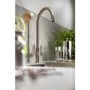 Abode Hemista Dual Lever Slimline 3 in 1 Boiling Water Tap - Brushed Nickel