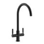 Abode Hemista Dual Lever Slimline 3 in 1 Boiling Water Tap - Matt Black