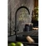 Abode Hemista Dual Lever Slimline 3 in 1 Boiling Water Tap - Matt Black
