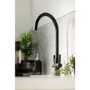 Abode Hemista Dual Lever Slimline 3 in 1 Boiling Water Tap - Matt Black