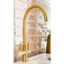 Abode Hemista Dual Lever Slimline 3 in 1 Boiling Water Tap - Brushed Brass