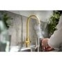 Abode Hemista Dual Lever Slimline 3 in 1 Boiling Water Tap - Brushed Brass