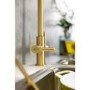 Abode Hemista Dual Lever Slimline 3 in 1 Boiling Water Tap - Brushed Brass
