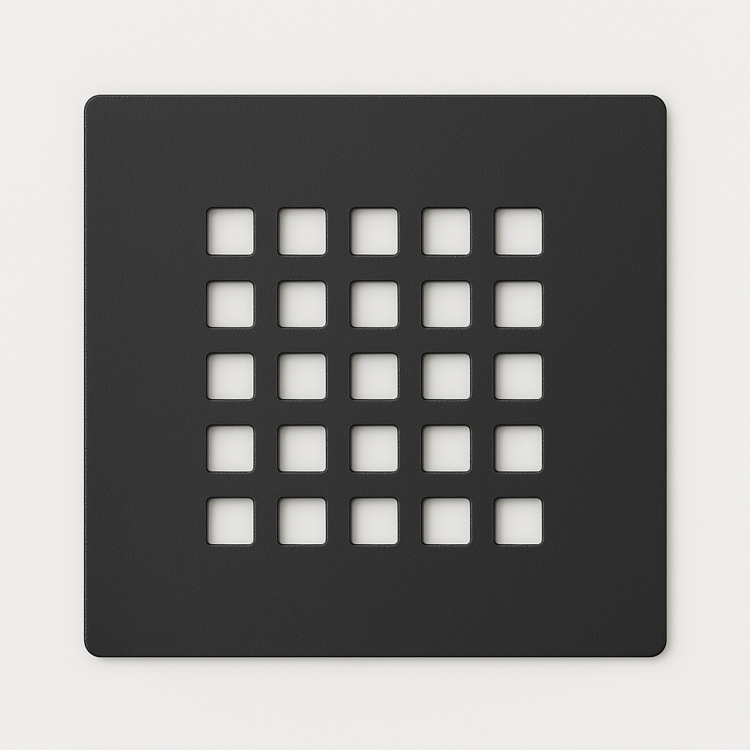 Black Grill Waste Cover - Slate Tray