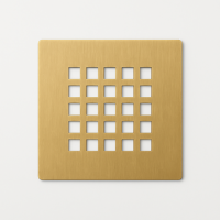 Brushed Brass Grill Waste Cover - Slate Shower Trays Brushed Brass Grill Waste Cover - Slate Shower Trays