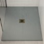 Brushed Brass Grill Waste Cover - Slate Shower Trays