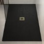 Brushed Brass Grill Waste Cover - Slate Shower Trays