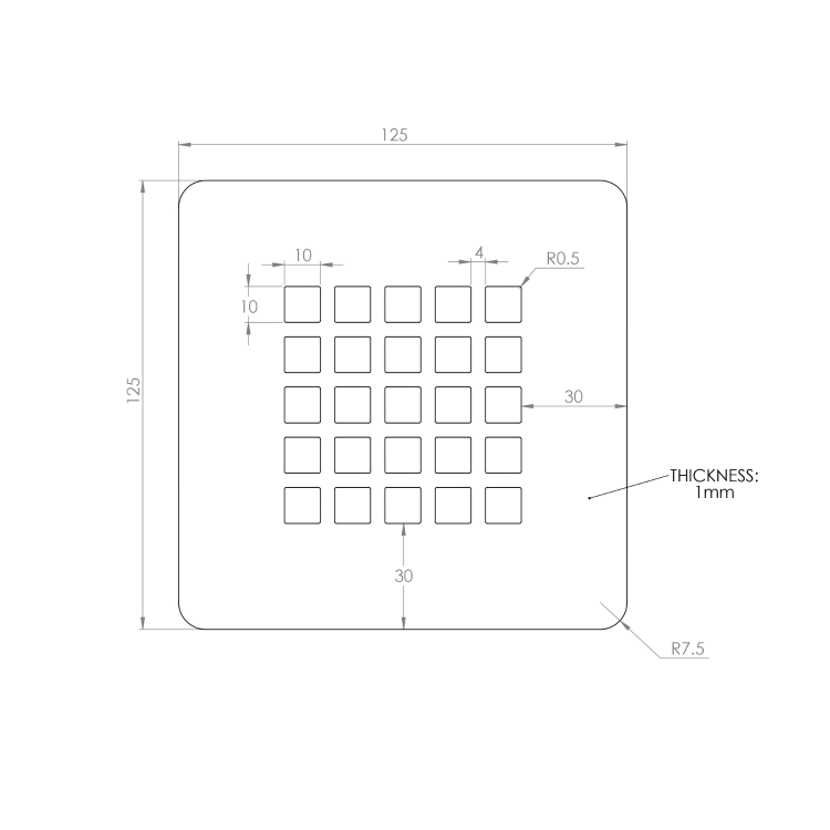 Graphite Grill Waste Cover - Slate Trays