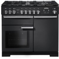 Rangemaster Professional Deluxe 100cm Dual Fuel Range Cooker - Black & Chrome