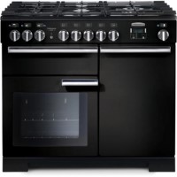 GRADE A2 - Rangemaster Professional Deluxe 100cm Dual Fuel Range Cooker - Black