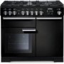 GRADE A2 - Rangemaster Professional Deluxe 100cm Dual Fuel Range Cooker - Black