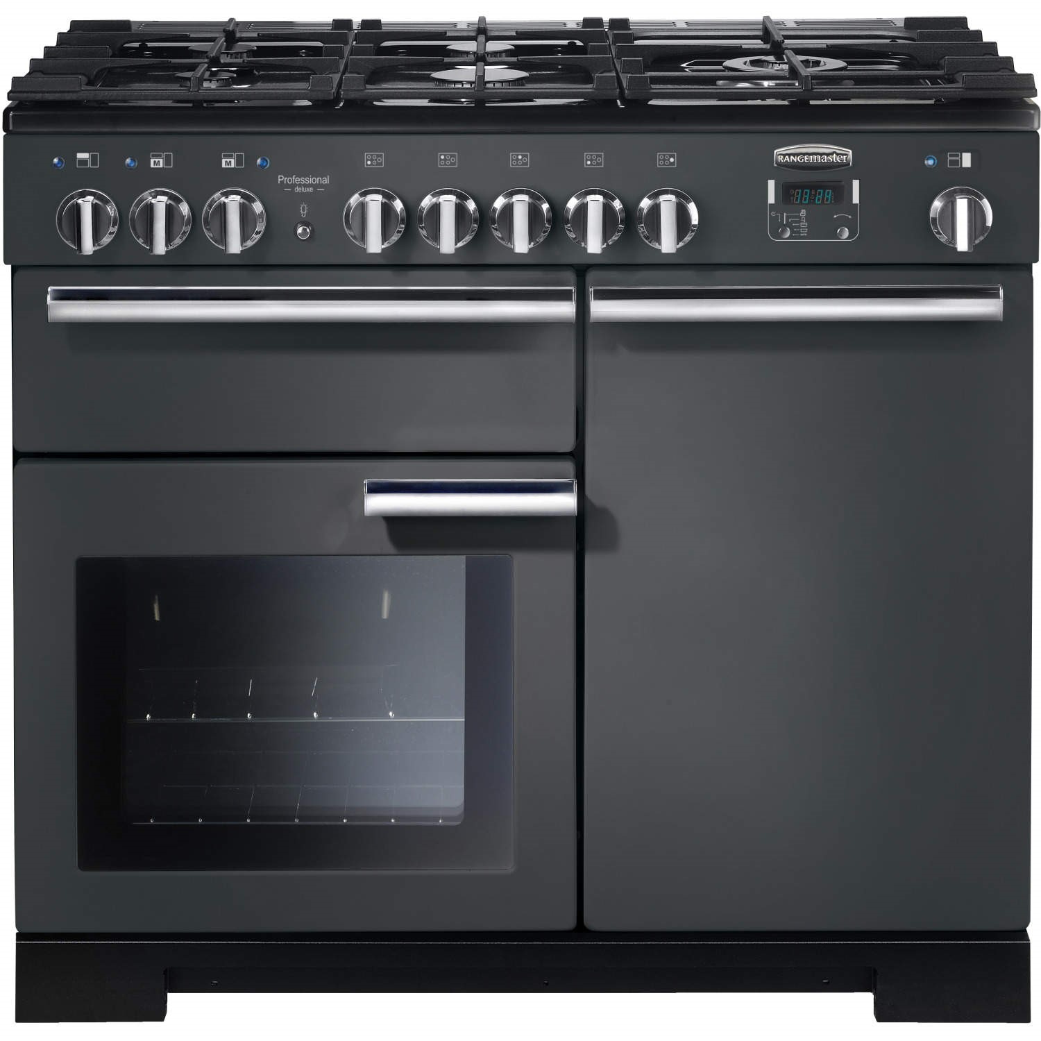 Rangemaster Professional Deluxe 100cm Dual Fuel Range Cooker - Slate Grey