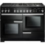 Rangemaster Professional Deluxe 110cm Dual Fuel Range Cooker - Black