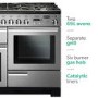 Rangemaster Professional Deluxe 110cm Dual Fuel Range Cooker - Stainless Steel