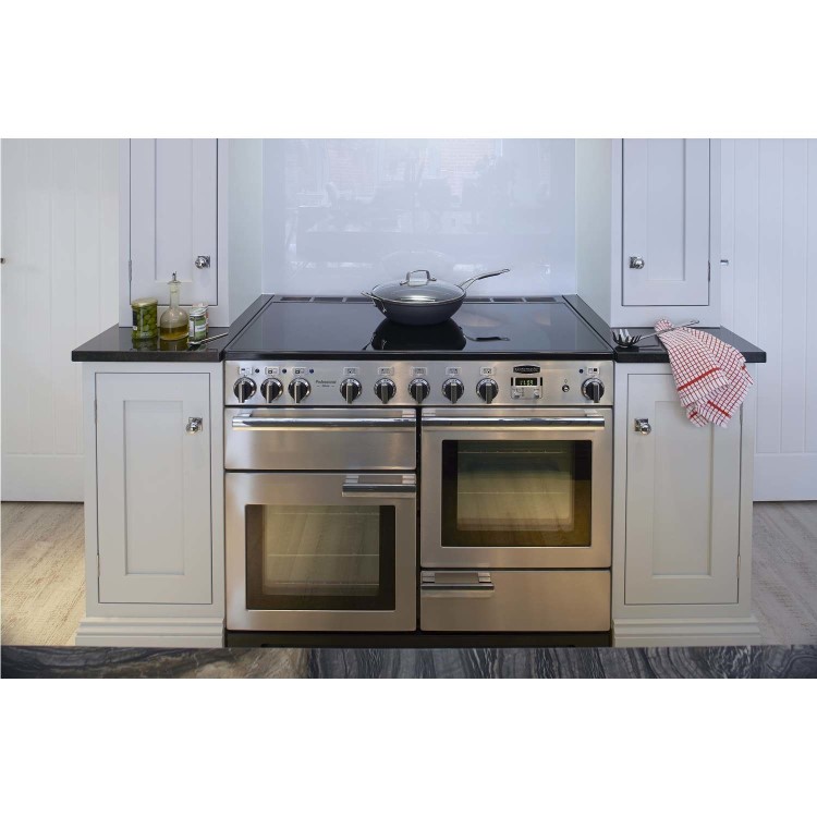 Rangemaster Professional Deluxe 110cm Dual Fuel Range Cooker - Stainless Steel