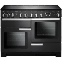 Rangemaster Professional Deluxe 110cm Induction Range Cooker - Black and Chrome Rangemaster Professional Deluxe 110cm Induction Range Cooker - Black and Chrome