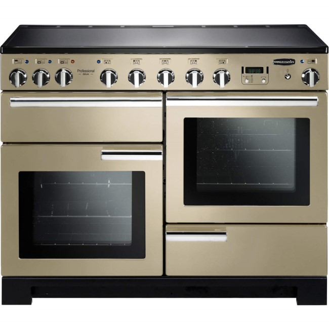Rangemaster 101560 Professional Deluxe 110cm Electric Range Cooker With Induction Hob - Cream