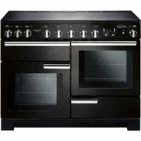 Rangemaster Professional Deluxe 110cm Electric Induction Range Cooker - Black