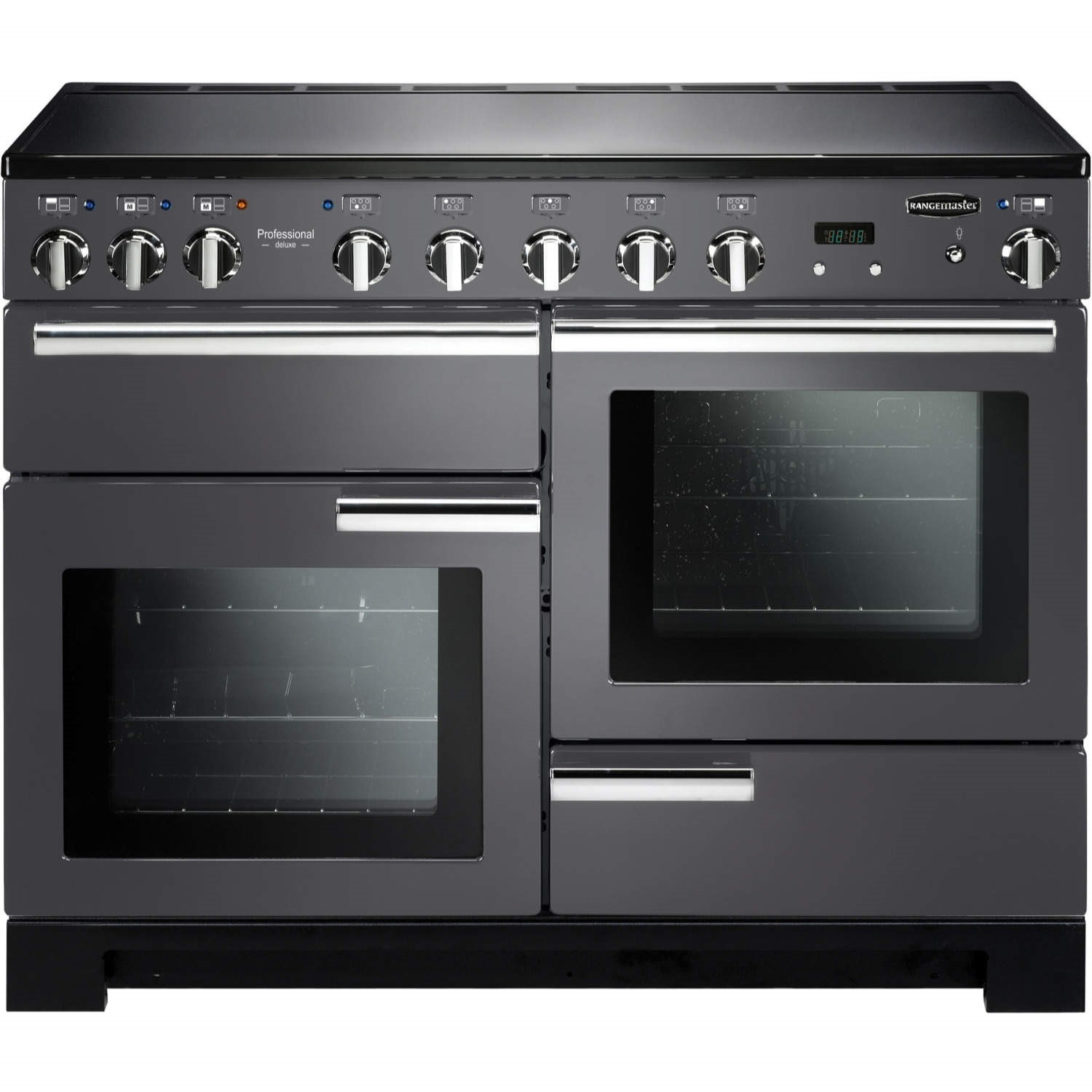 PDL110EISLC Professional Deluxe 110cm Electric Induction Range Cooker Slate