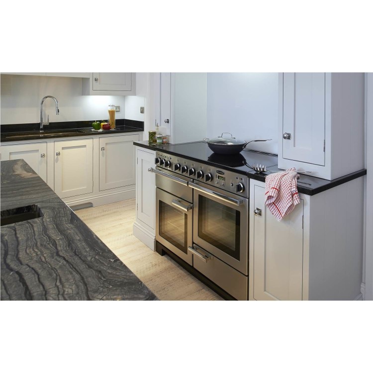 Rangemaster 97540 Professional Deluxe 110cm Dual Fuel Range Cooker - Cranberry