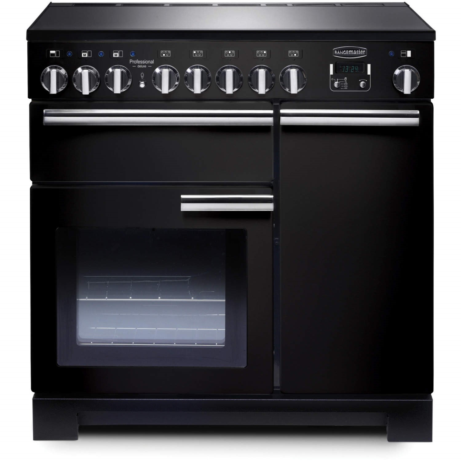 Refurbished Rangemaster Professional Deluxe PDL90EIGBC 90cm Electric Range Cooker with Induction Hob
